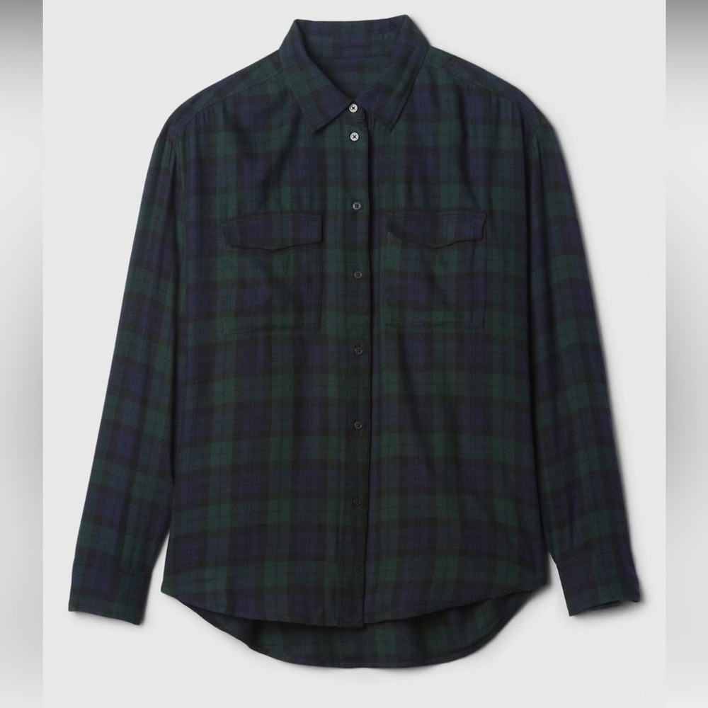 Gap Oversized Women’s Plaid T-shirt